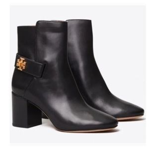 TORY BURCH Kira 70MM Black Booties - Size 6